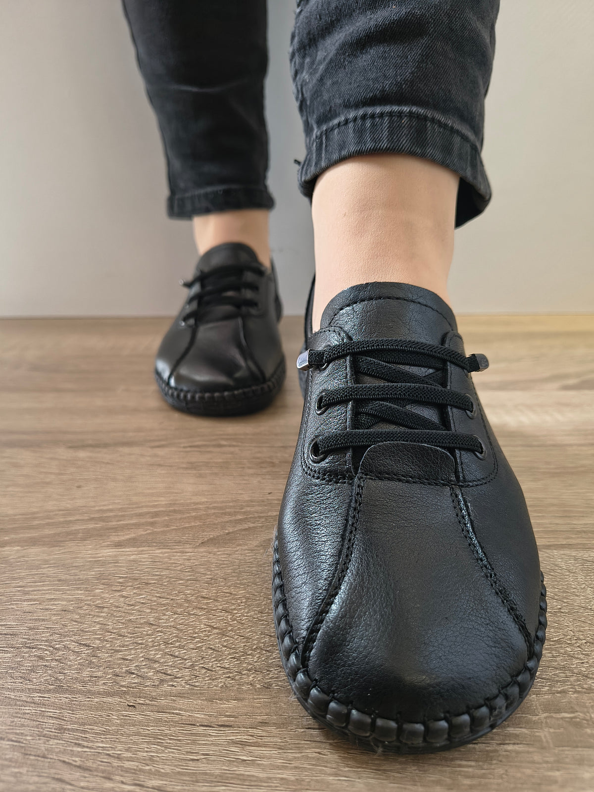 PANTOFI CASUAL DAMA FORMAZIONE 2810 NEGRU - imagine 4