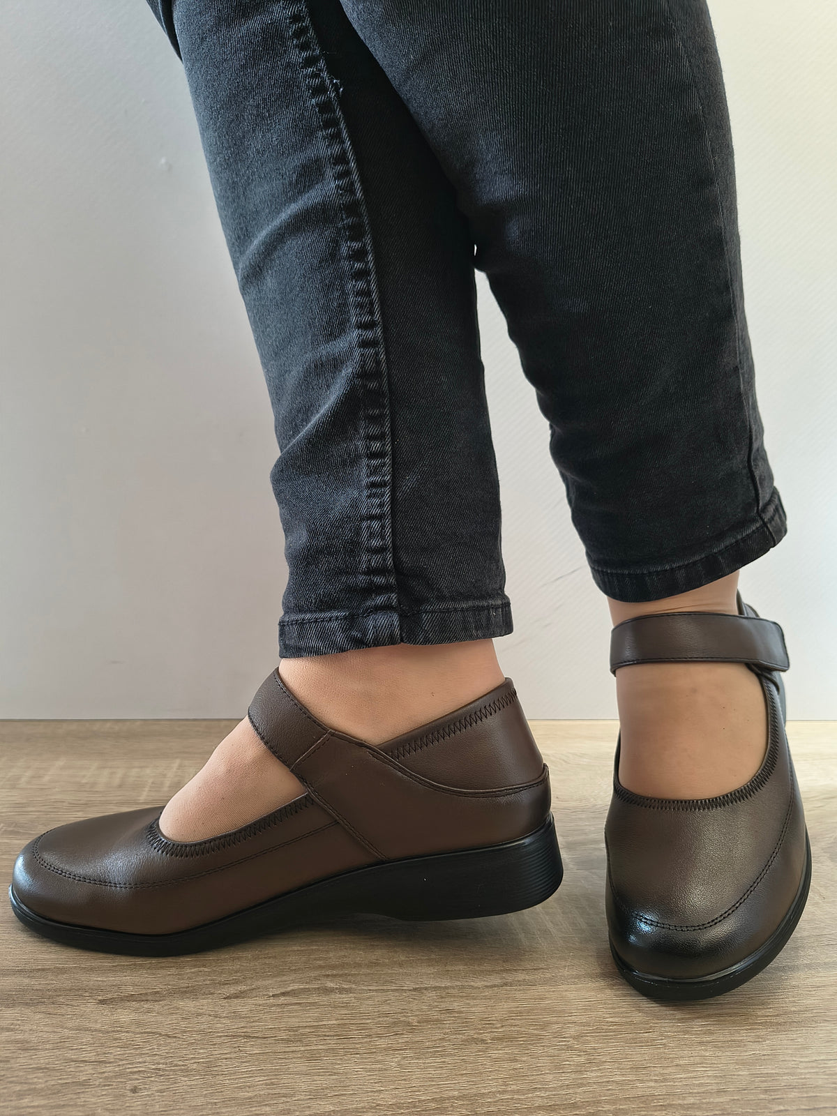 PANTOFI CASUAL DAMA FORMAZIONE 6601 COFFEE - imagine 2