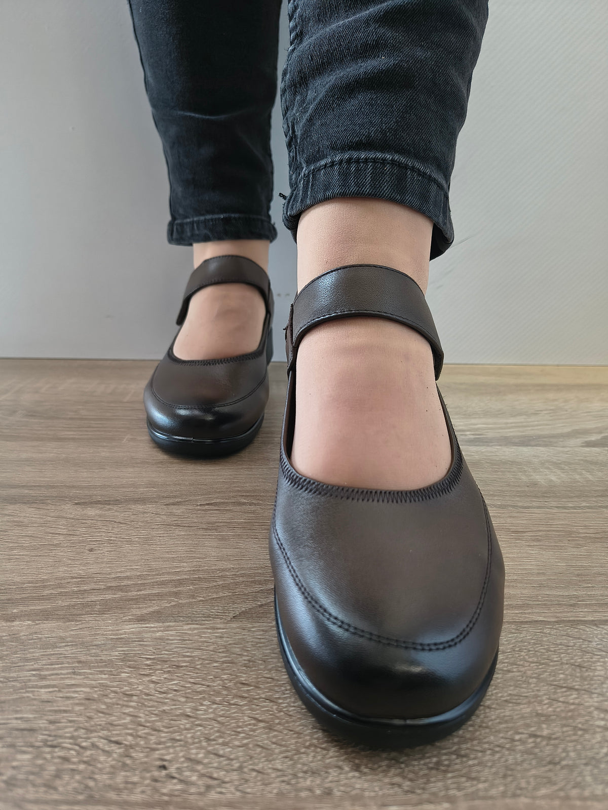 PANTOFI CASUAL DAMA FORMAZIONE 6601 COFFEE - imagine 4