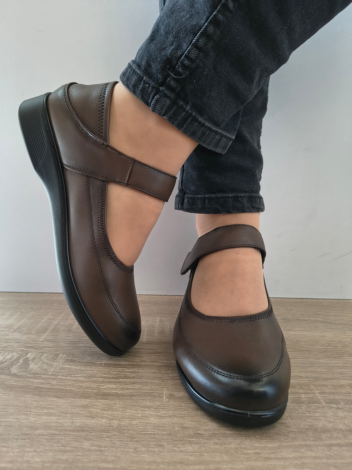 PANTOFI CASUAL DAMA FORMAZIONE 6601 COFFEE - imagine 5