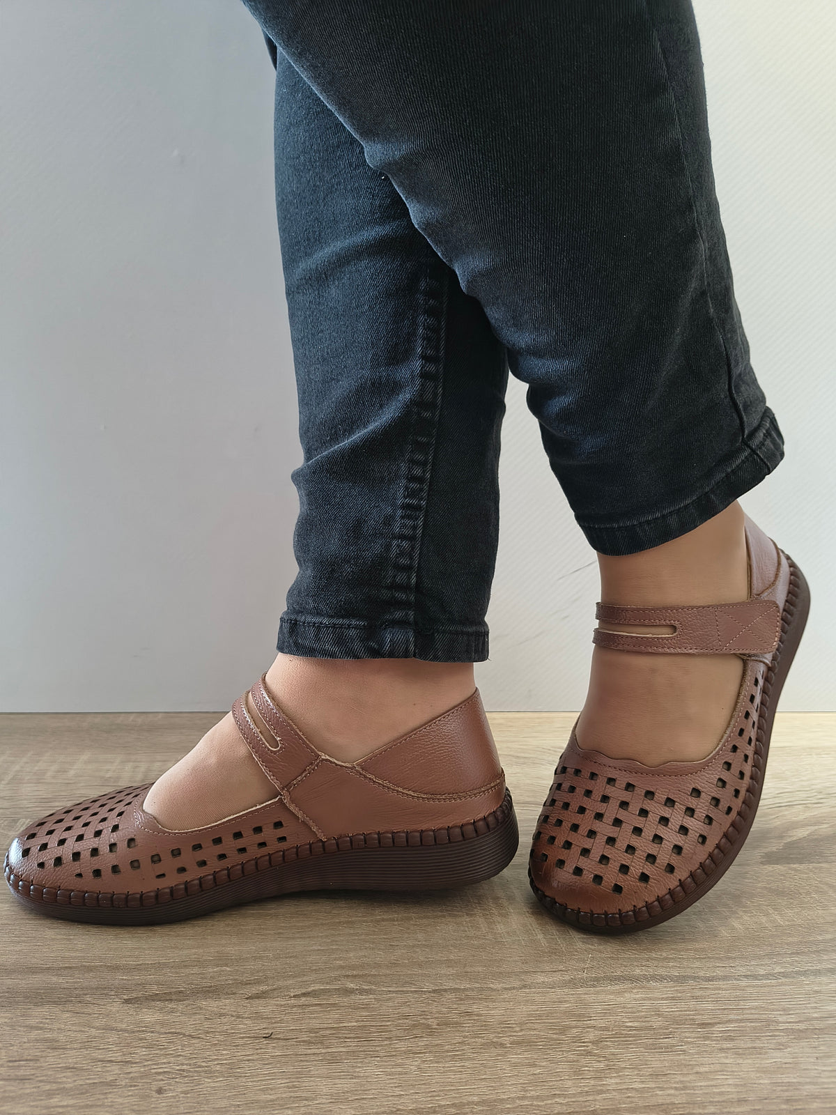 PANTOFI CASUAL DAMA FORMAZIONE 9682 DARK APRICOT - imagine 2