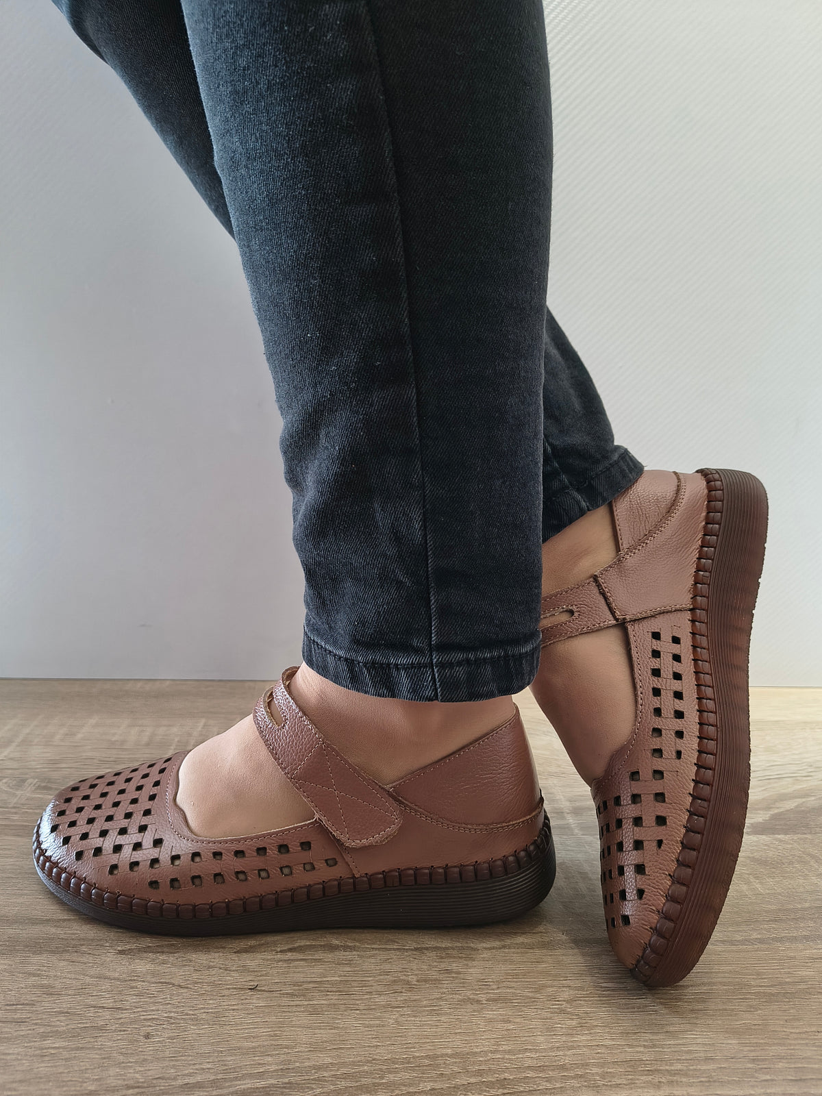 PANTOFI CASUAL DAMA FORMAZIONE 9682 DARK APRICOT - imagine 3