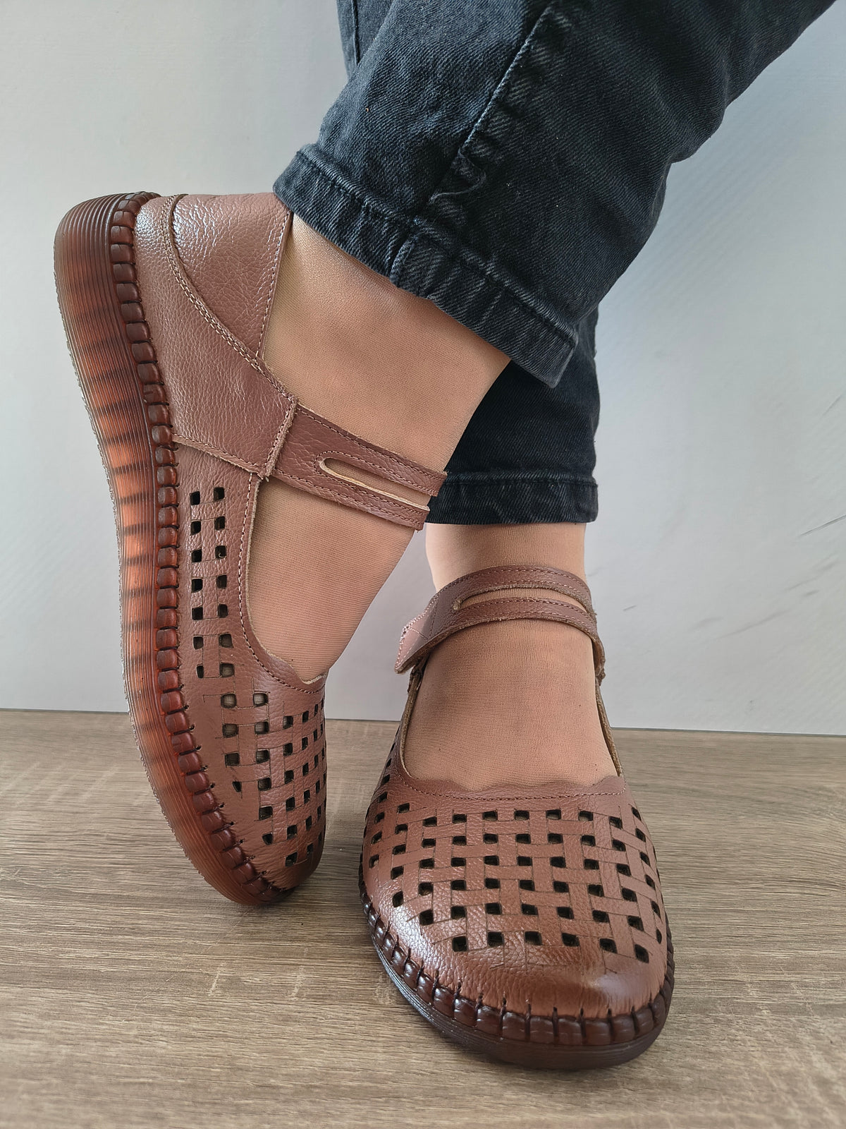 PANTOFI CASUAL DAMA FORMAZIONE 9682 DARK APRICOT - imagine 5