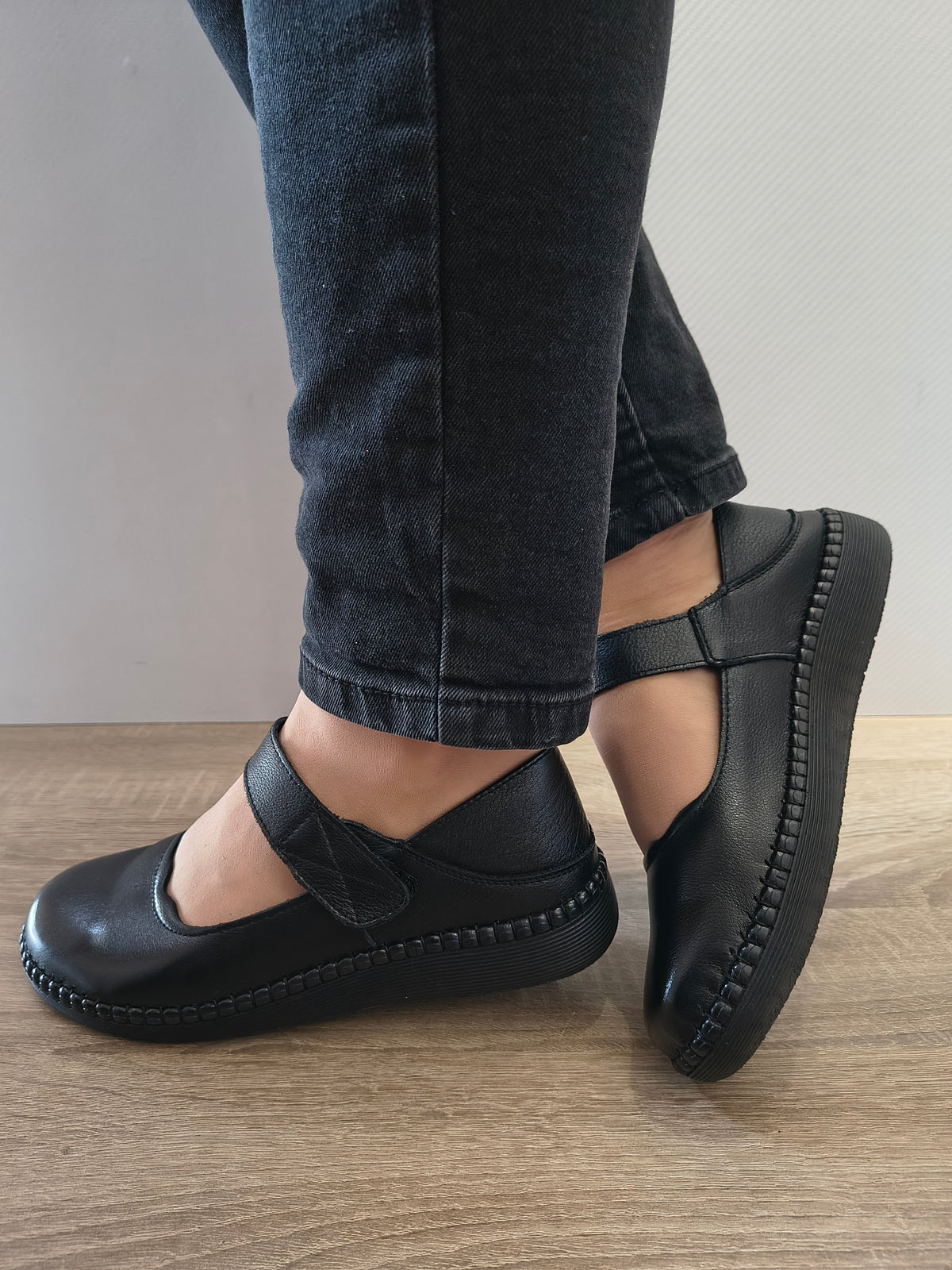 PANTOFI CASUAL DAMA FORMAZIONE 9683 NEGRU - imagine 3