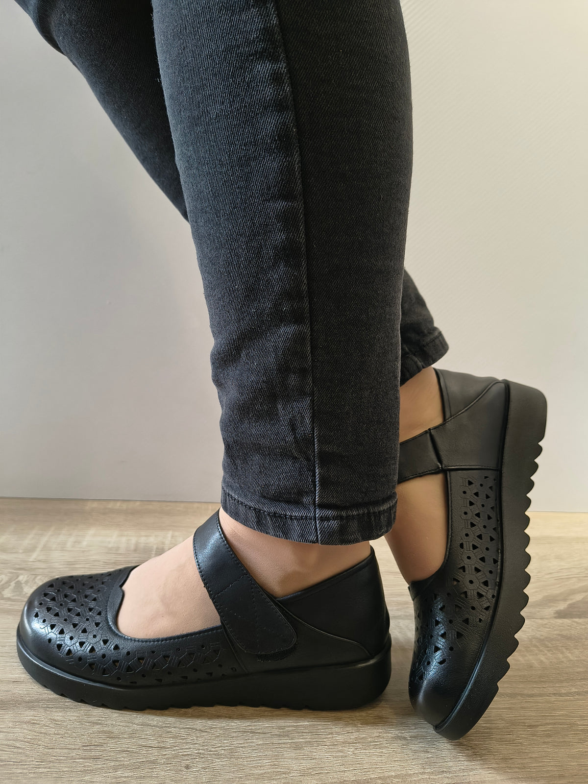 PANTOFI CASUAL DAMA FORMAZIONE 80-27 NEGRU - imagine 3