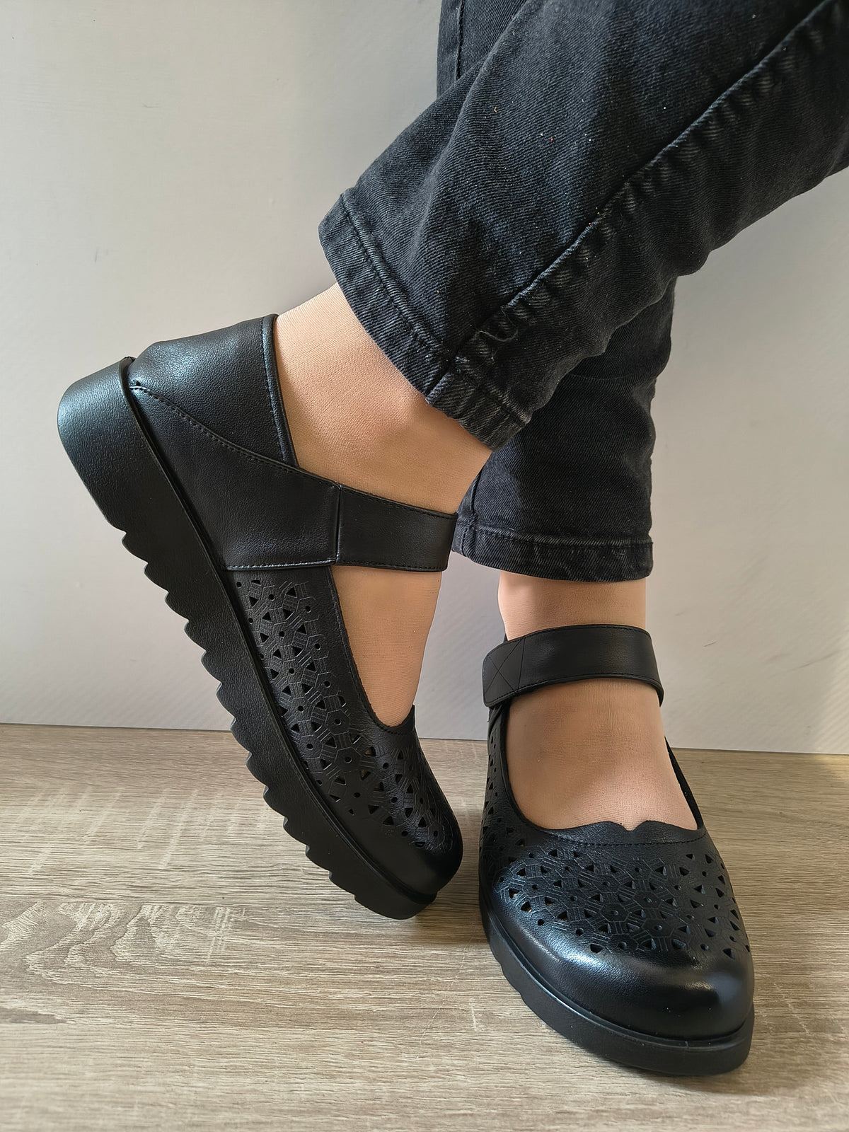 PANTOFI CASUAL DAMA FORMAZIONE 80-27 NEGRU - imagine 5