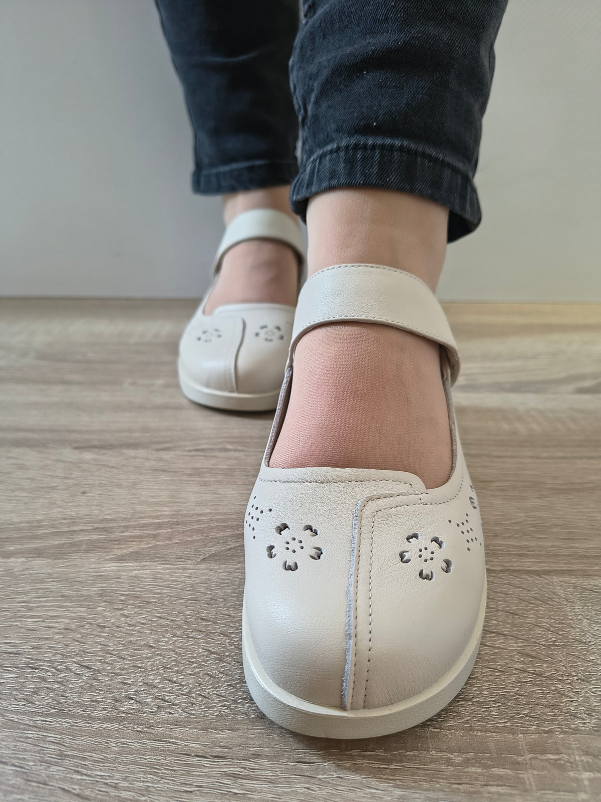 PANTOFI CASUAL DAMA FORMAZIONE 80-131 CREM - imagine 4