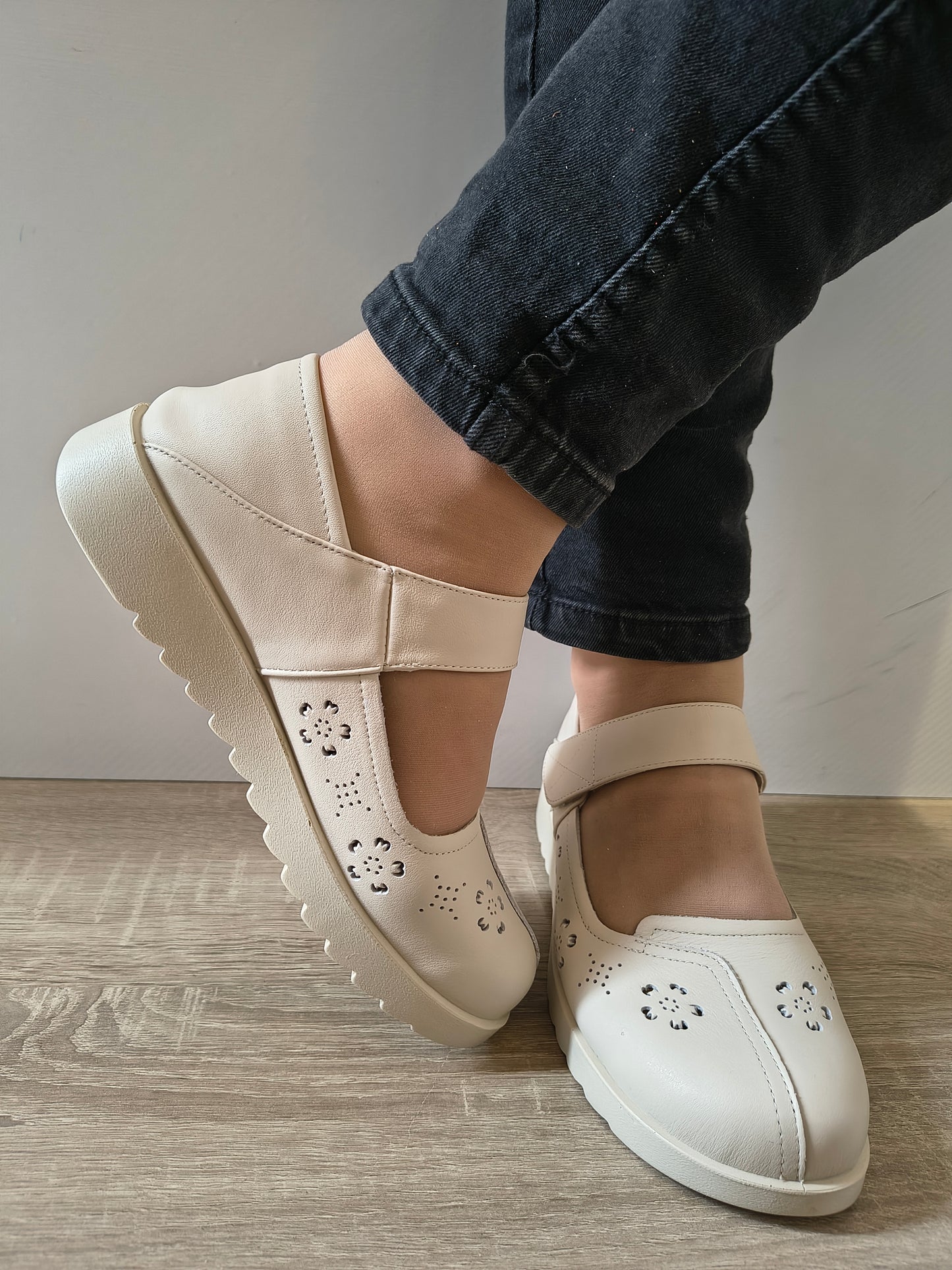 PANTOFI CASUAL DAMA FORMAZIONE 80-131 CREM