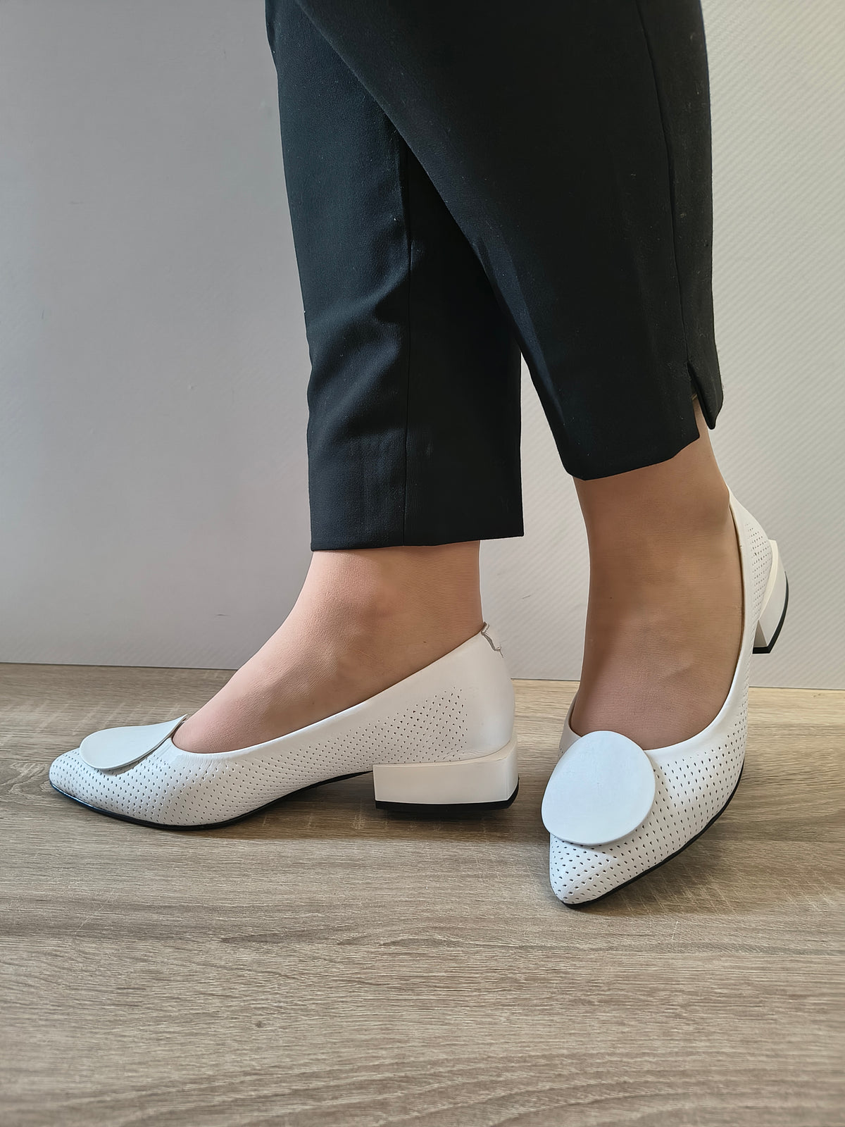 PANTOFI CASUAL DAMA DOGATI 101 874 ALB - imagine 2