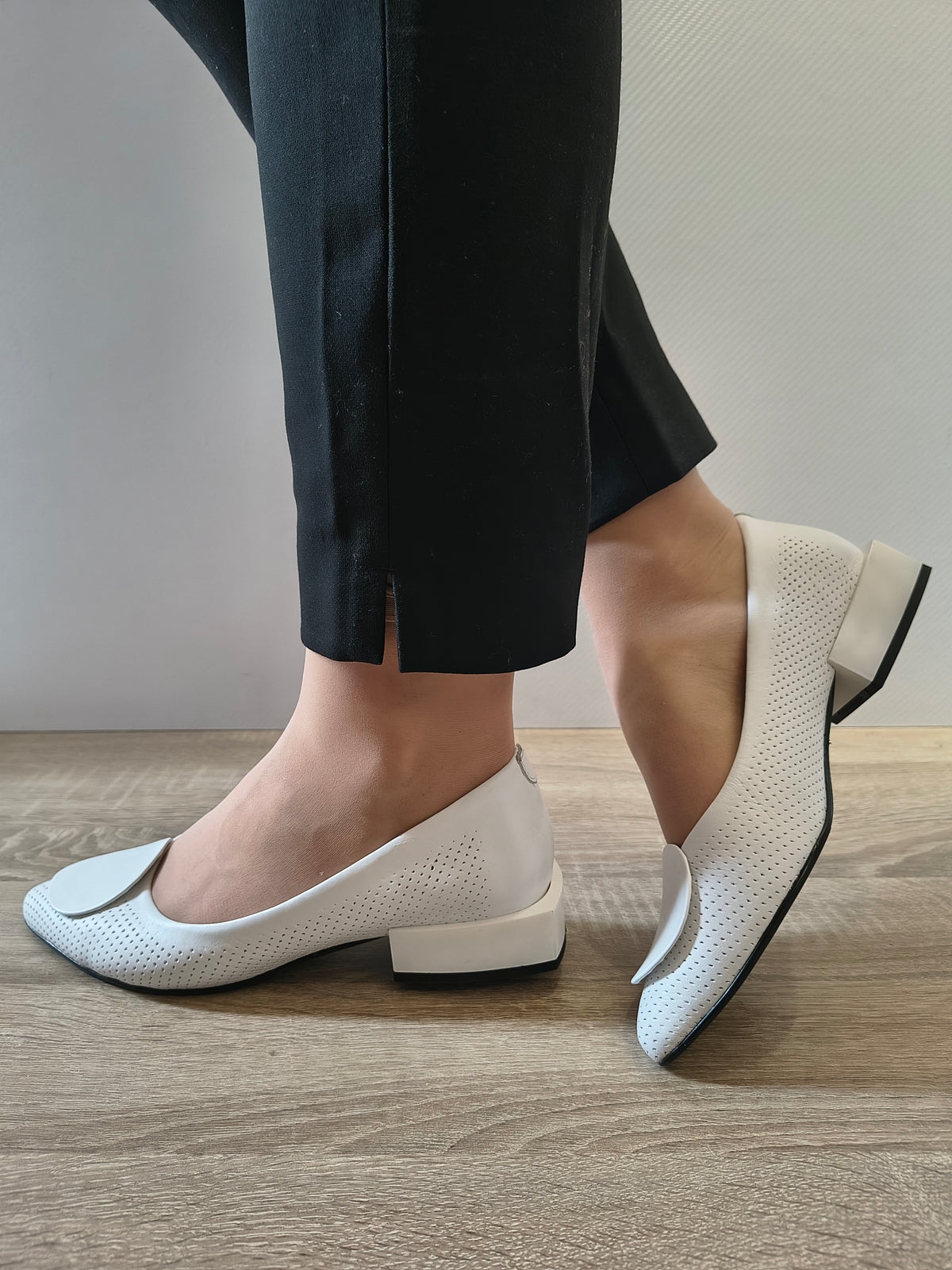 PANTOFI CASUAL DAMA DOGATI 101 874 ALB - imagine 3