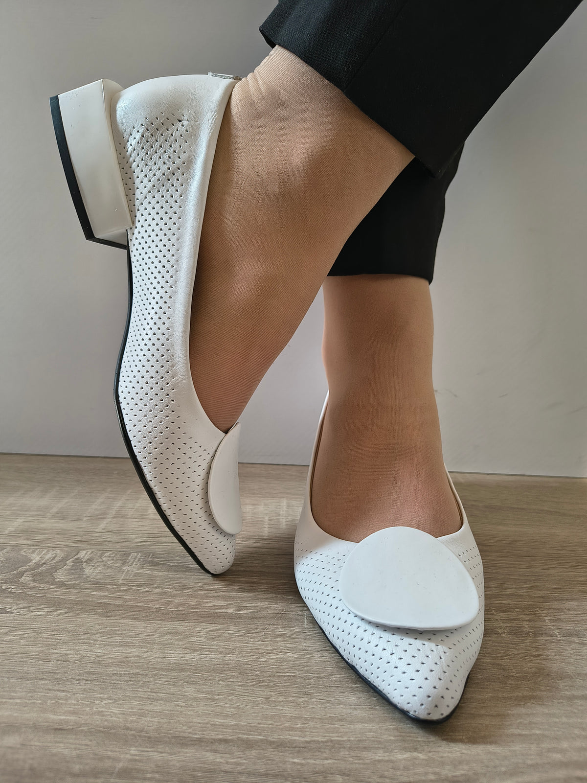 PANTOFI CASUAL DAMA DOGATI 101 874 ALB - imagine 5