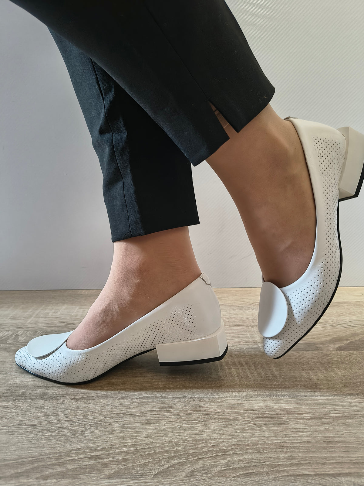 PANTOFI CASUAL DAMA DOGATI 101 874 ALB - imagine 6