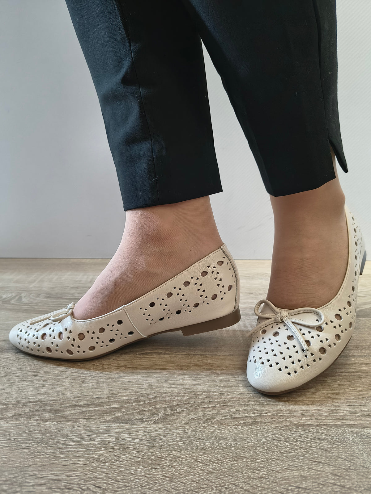 PANTOFI CASUAL DAMA FORMAZIONE 21755 CREM - imagine 2