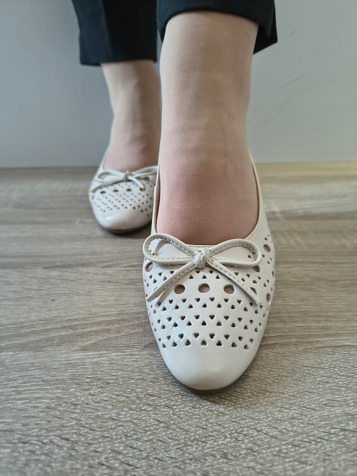 PANTOFI CASUAL DAMA FORMAZIONE 21755 CREM - imagine 4