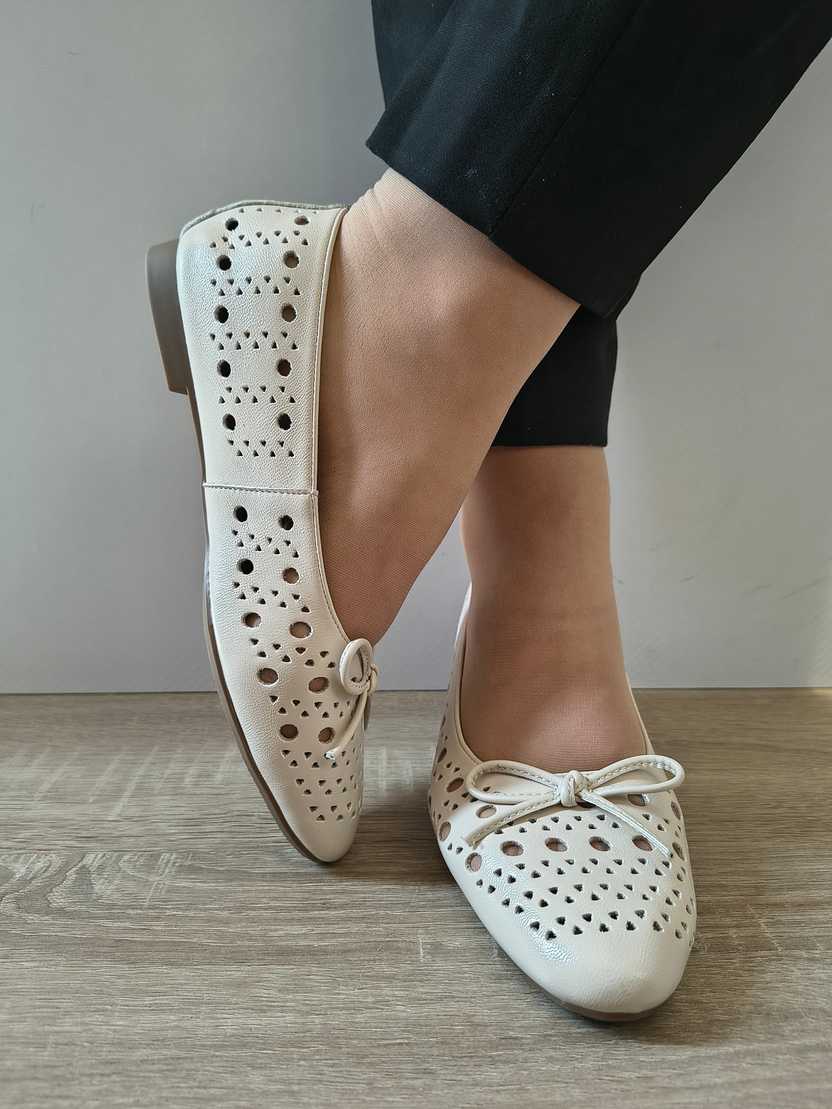 PANTOFI CASUAL DAMA FORMAZIONE 21755 CREM - imagine 5