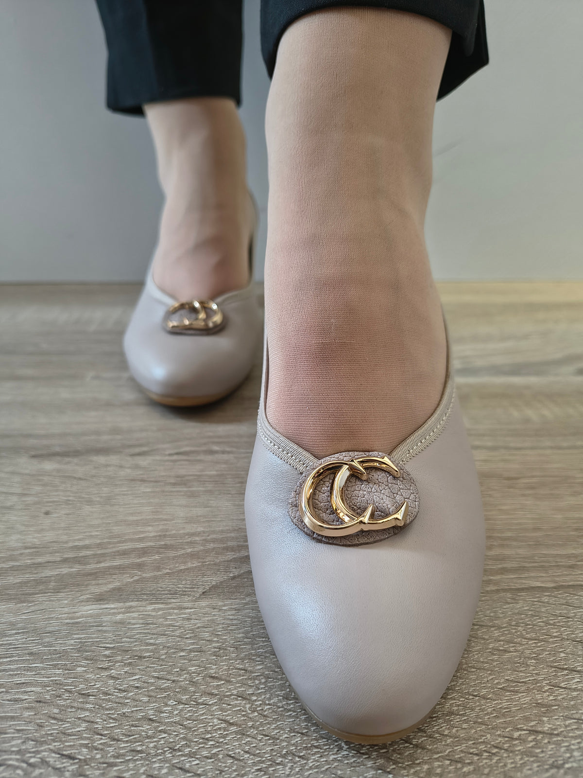 PANTOFI ELEGANTI DAMA GALANT 3073 BEJ NAPPA/1001 - imagine 4
