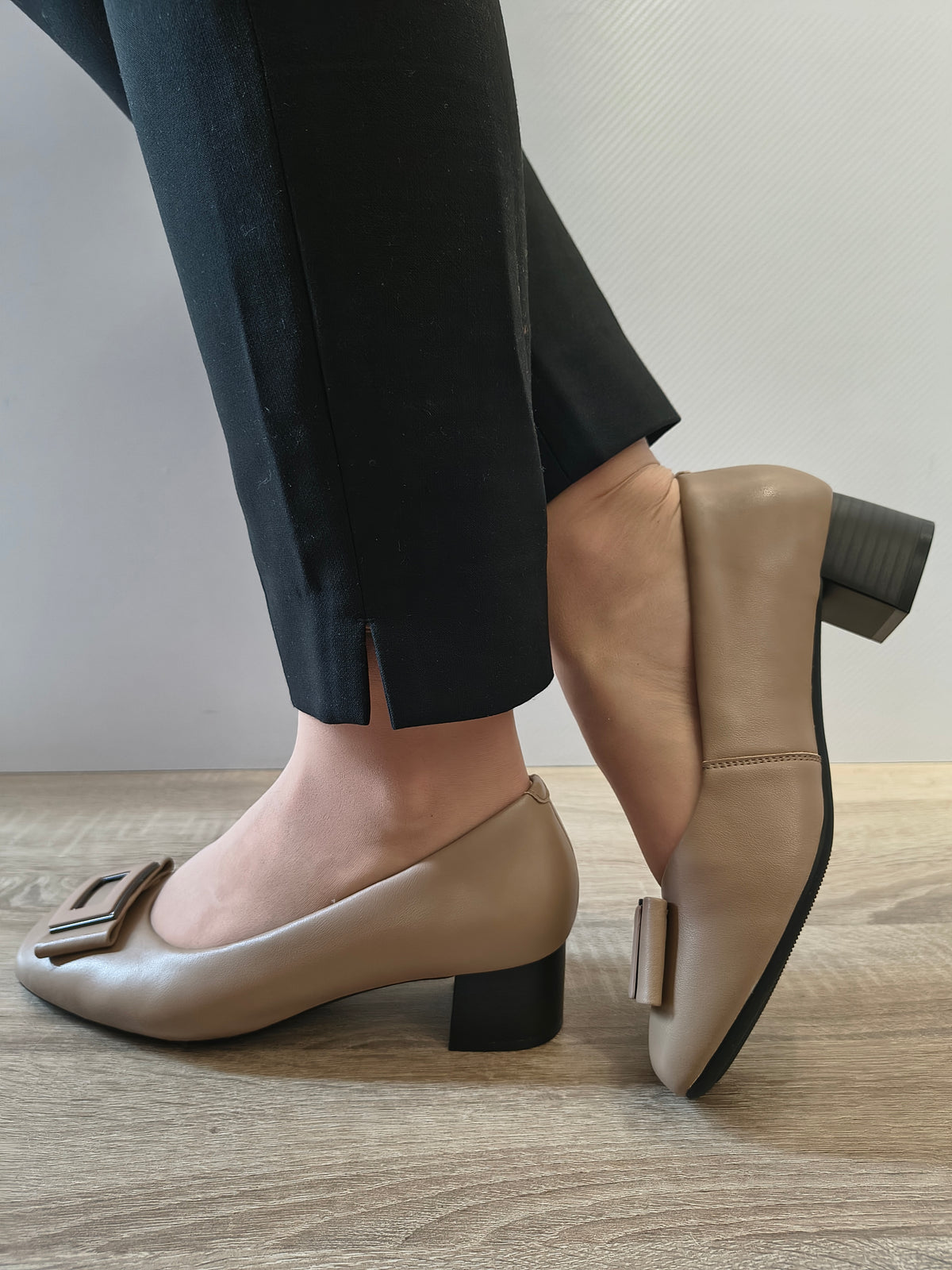 PANTOFI ELEGANTI DAMA FORMAZIONE 17527 GREJ - imagine 3