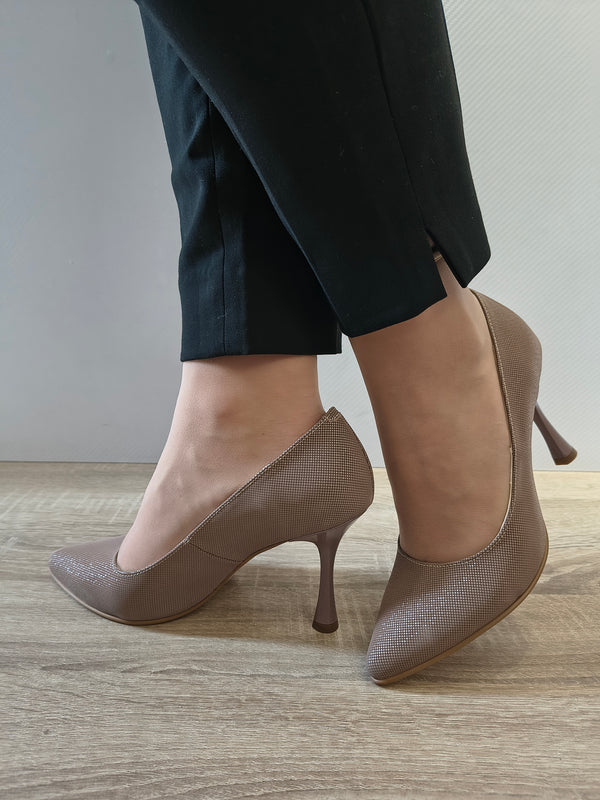PANTOFI ELEGANTI DAMA PERLLA 3645-5 GREJ EFFECT - imagine 2