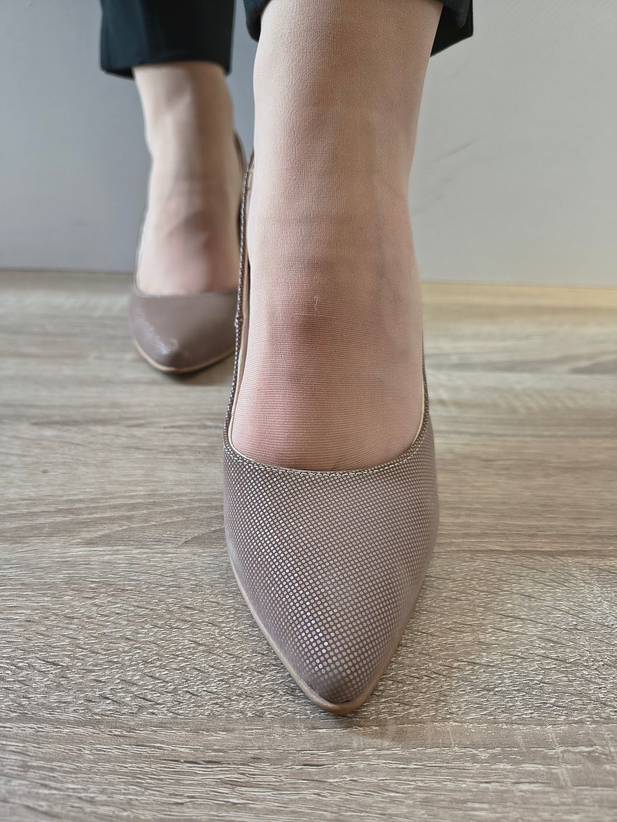 PANTOFI ELEGANTI DAMA PERLLA 3645-5 GREJ EFFECT - imagine 4