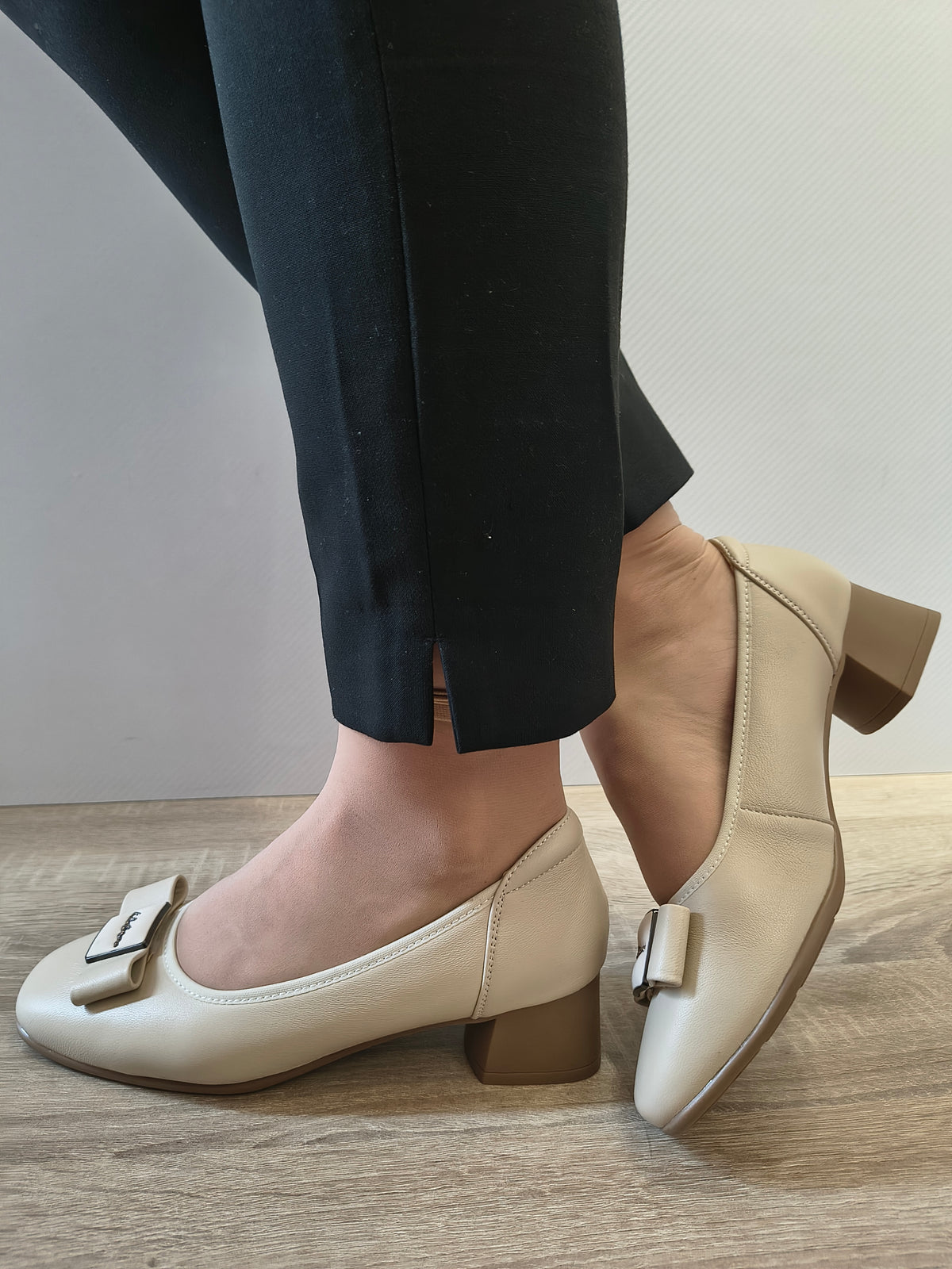 PANTOFI CASUAL DAMA FORMAZIONE 21117 CREM - imagine 3