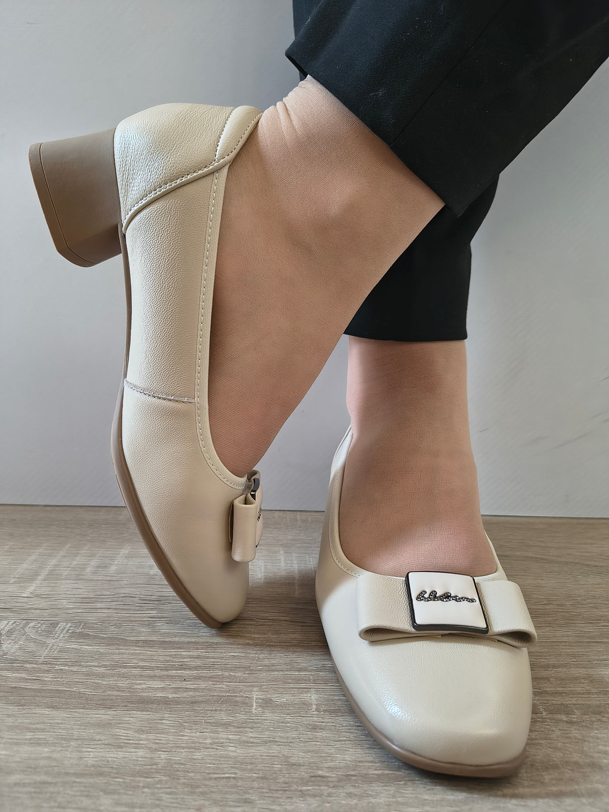 PANTOFI CASUAL DAMA FORMAZIONE 21117 CREM - imagine 5