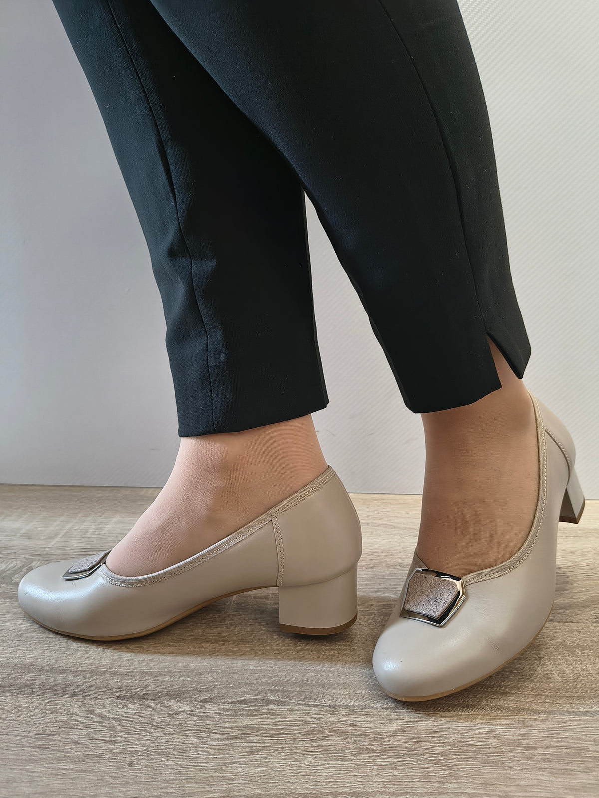 PANTOFI ELEGANTI DAMA GALANT 3019 BEJ 2004/1001 - imagine 2