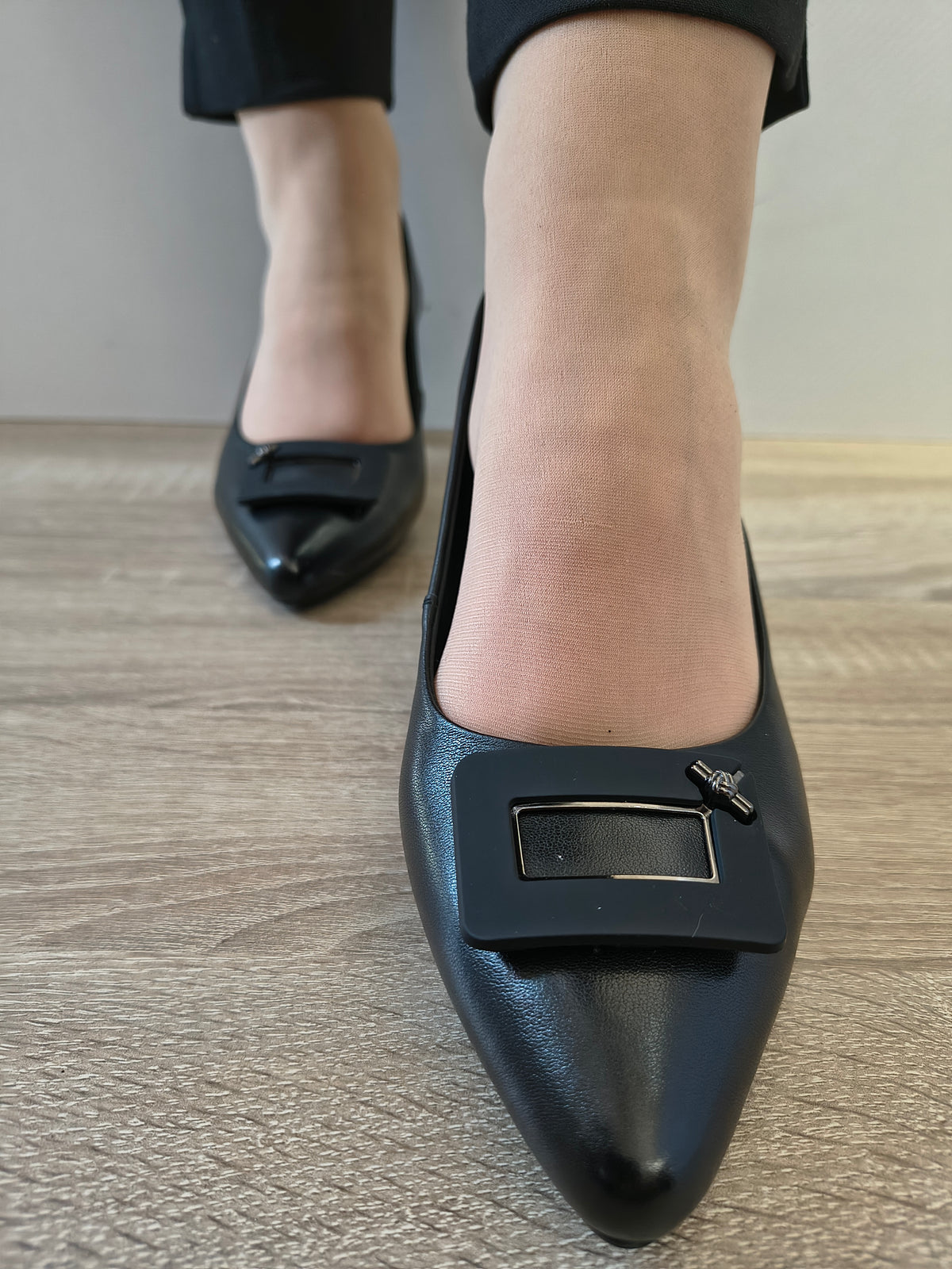 PANTOFI ELEGANTI DAMA FORMAZIONE 588-2 NEGRU - imagine 4