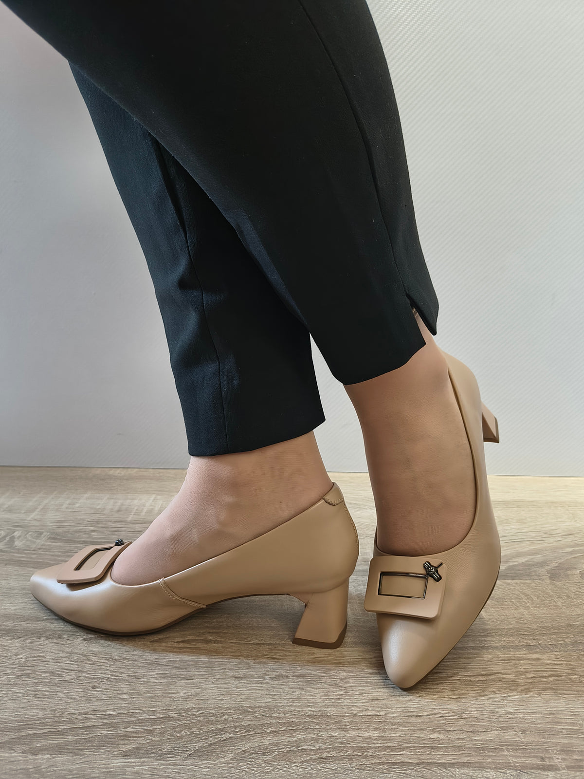 PANTOFI ELEGANTI DAMA FORMAZIONE 588-2 APRICOT - imagine 2