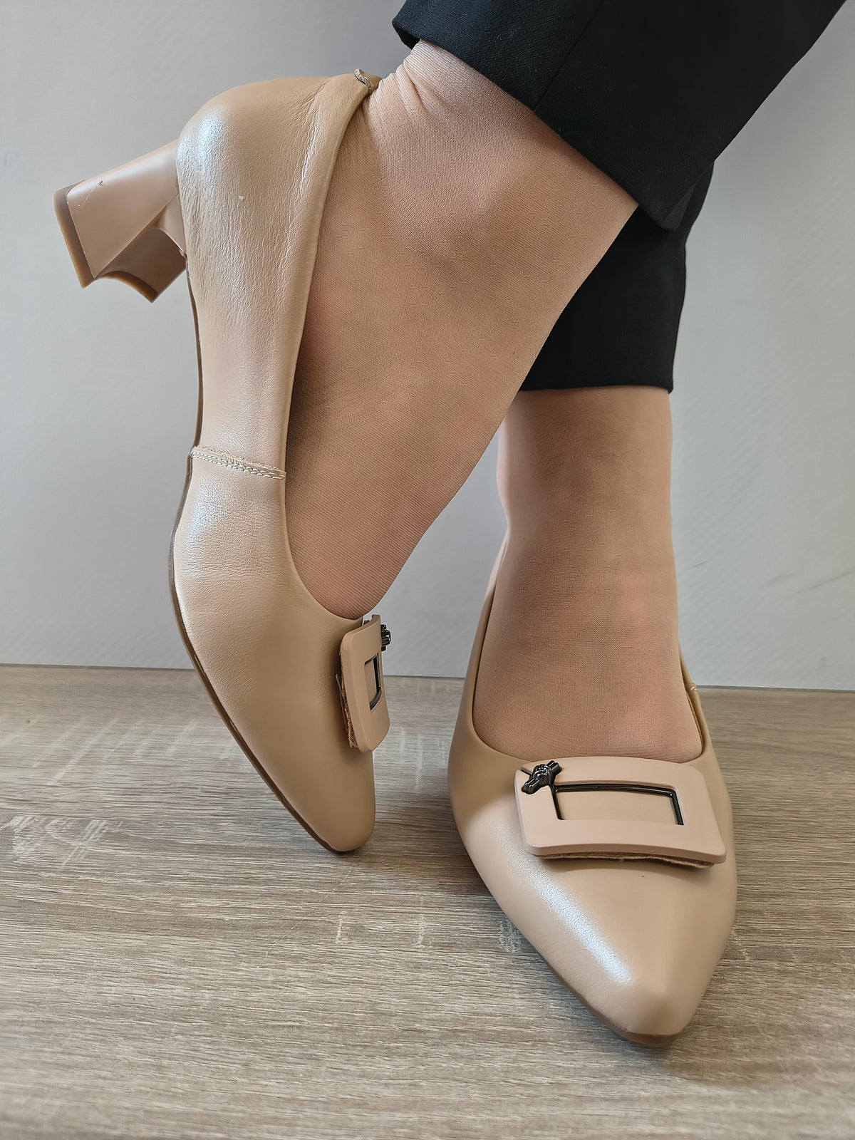 PANTOFI ELEGANTI DAMA FORMAZIONE 588-2 APRICOT - imagine 5
