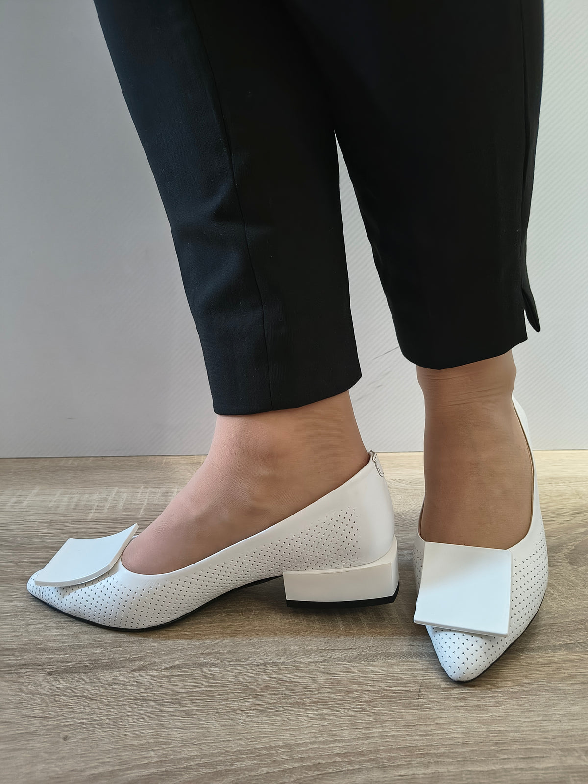 PANTOFI CASUAL DAMA DOGATI 101 1131 ALB - imagine 2