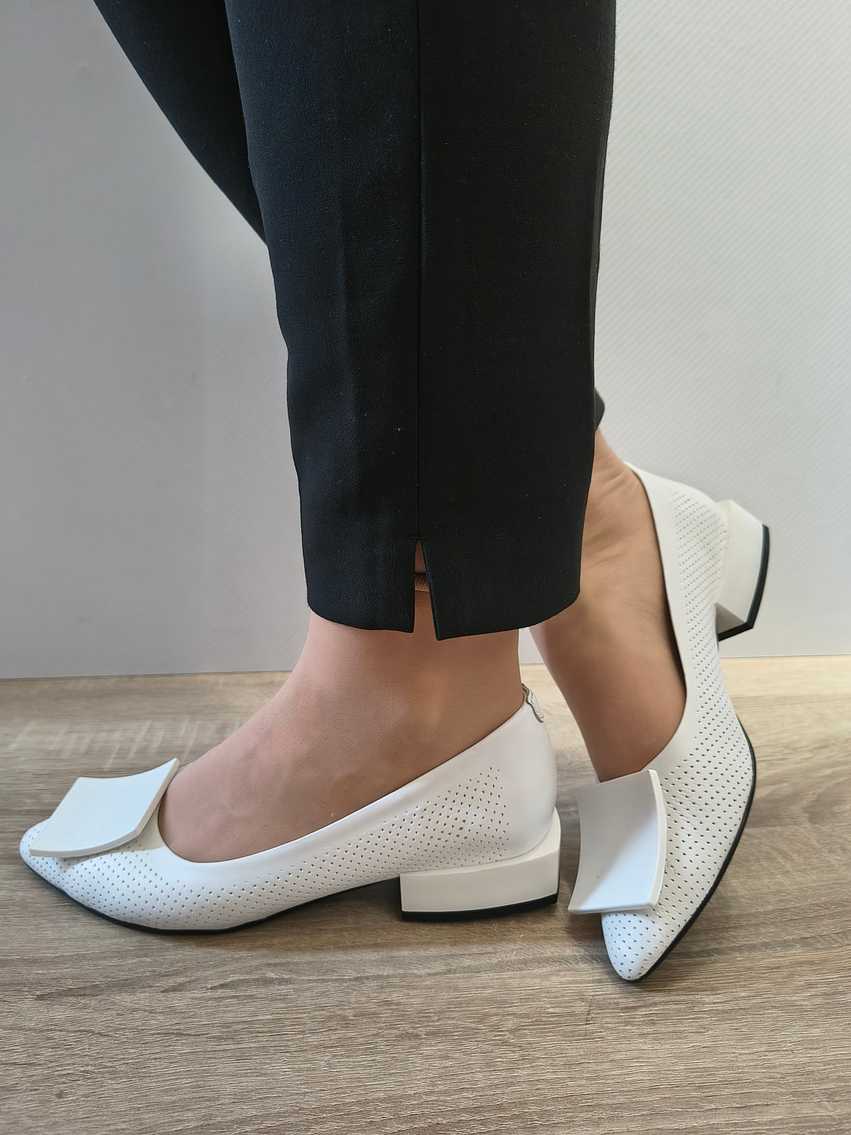 PANTOFI CASUAL DAMA DOGATI 101 1131 ALB - imagine 3