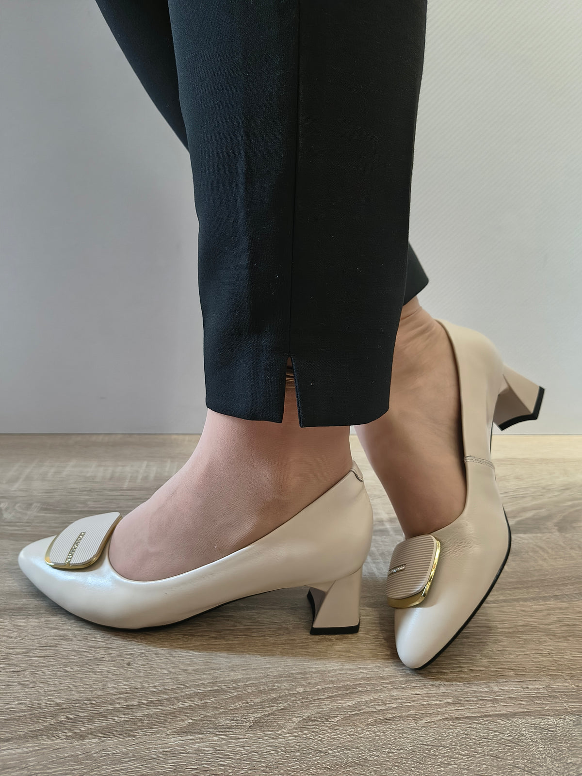PANTOFI ELEGANTI DAMA FORMAZIONE 6166050 CREM - imagine 3