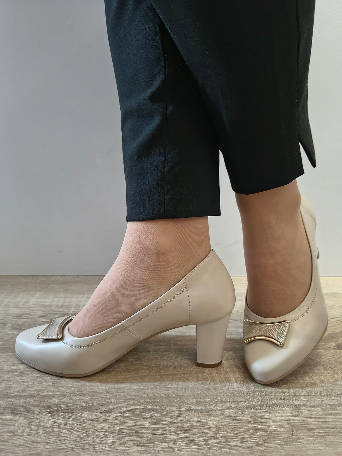 PANTOFI ELEGANTI DAMA GALANT 3008 BEJ 2002/CT - imagine 2