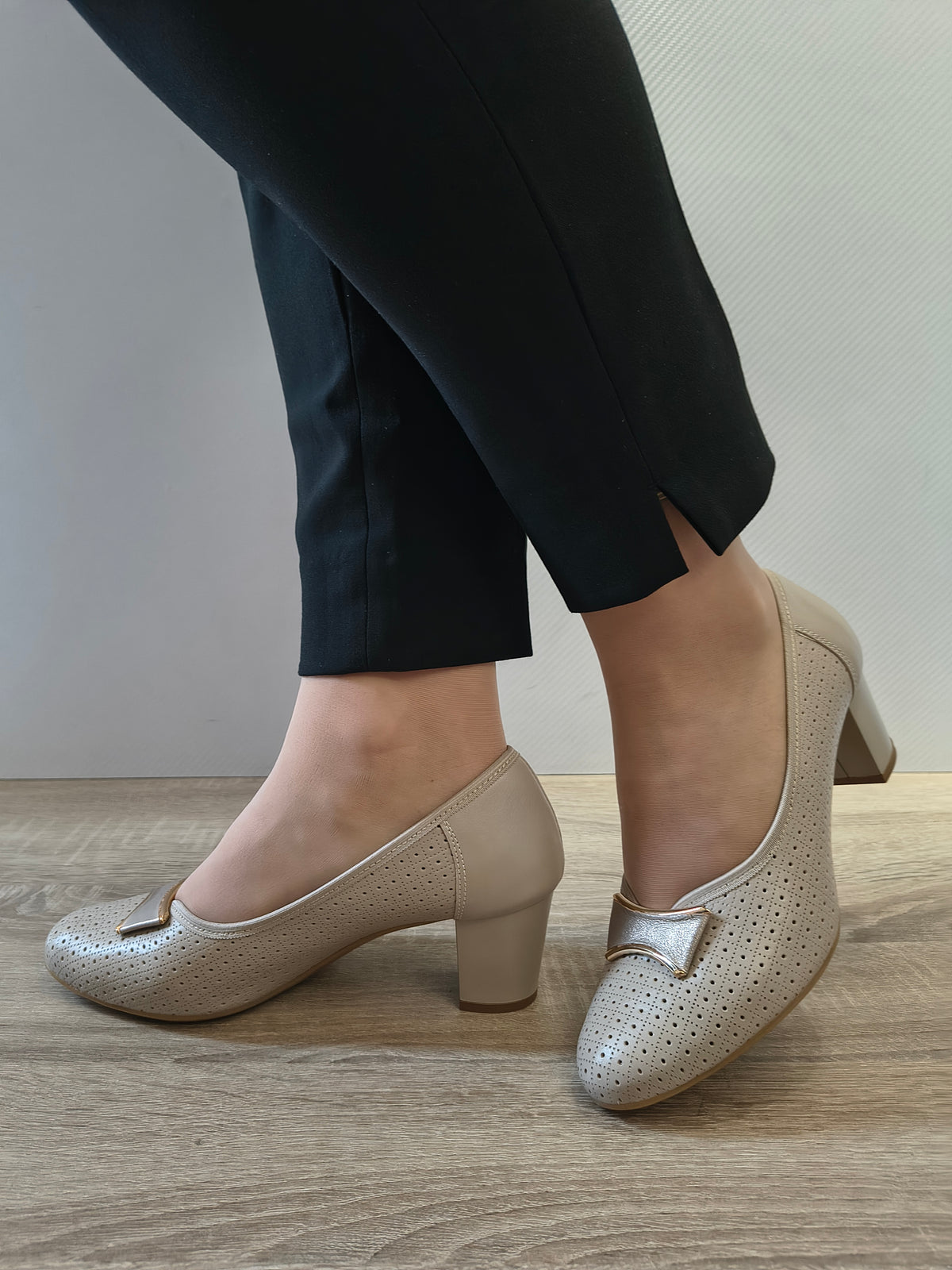 PANTOFI ELEGANTI DAMA GALANT 4068 BEJ 2004/7878 - imagine 3