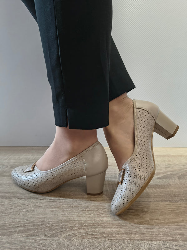 PANTOFI ELEGANTI DAMA GALANT 4068 BEJ 2004/7878 - imagine 4