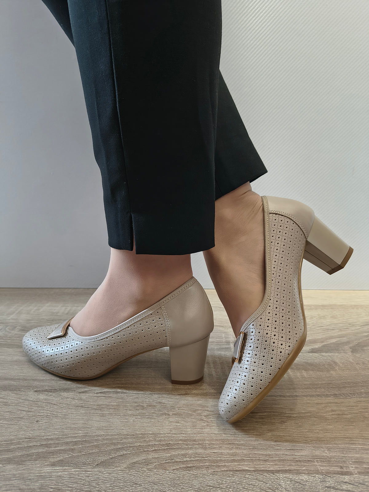 PANTOFI ELEGANTI DAMA GALANT 4068 BEJ 2004/7878 - imagine 4