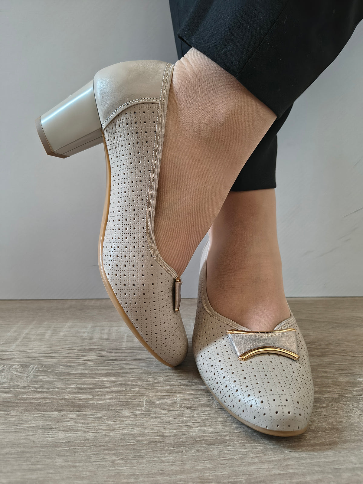 PANTOFI ELEGANTI DAMA GALANT 4068 BEJ 2004/7878 - imagine 6
