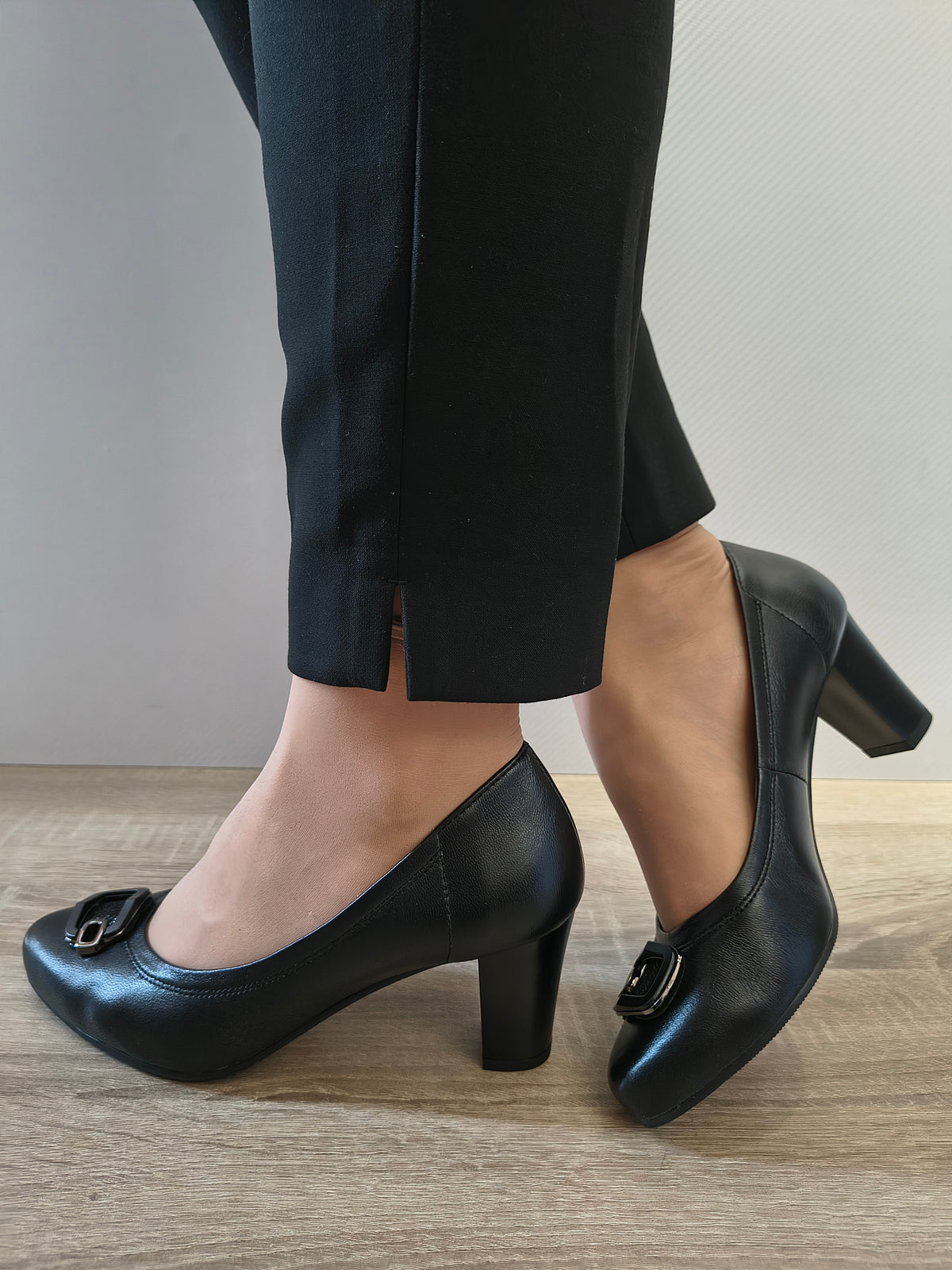 PANTOFI ELEGANTI DAMA GALANT 4012 NEGRU B/F NS - imagine 3