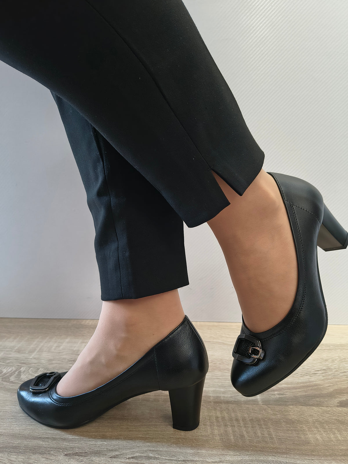 PANTOFI ELEGANTI DAMA GALANT 4012 NEGRU B/F NS - imagine 6