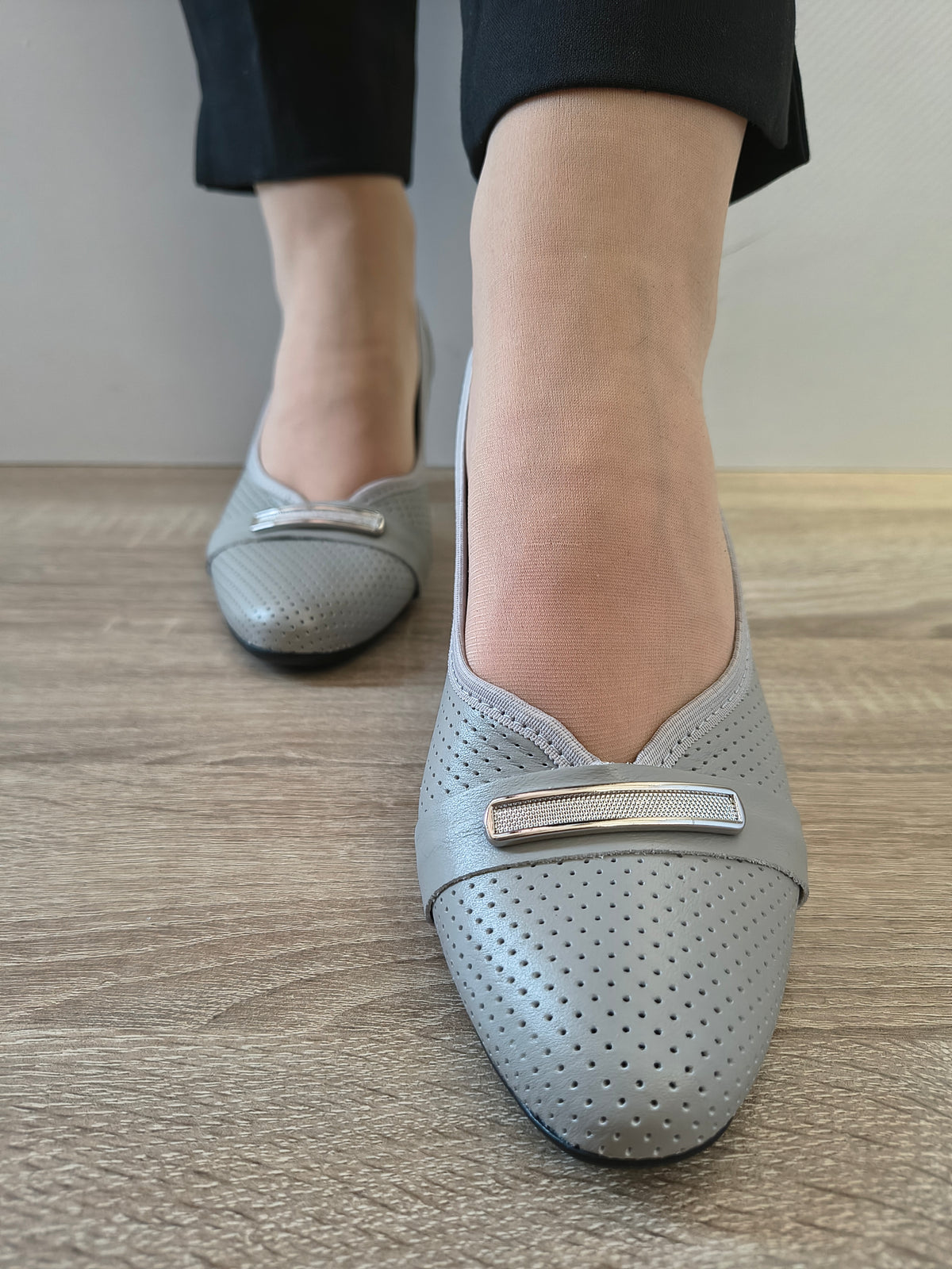 PANTOFI ELEGANTI DAMA GALANT 3005 GRI 2009 - imagine 4