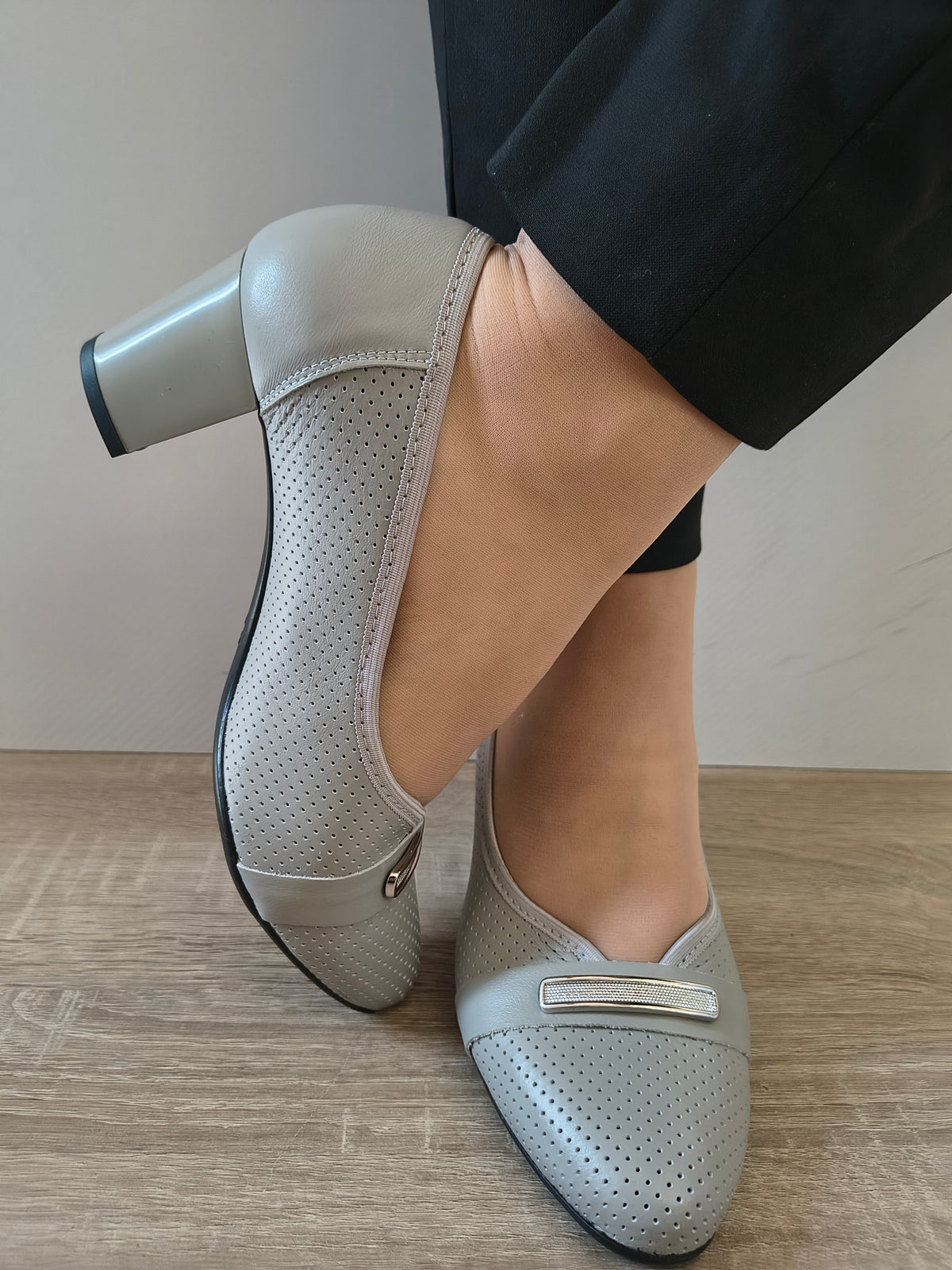 PANTOFI ELEGANTI DAMA GALANT 3005 GRI 2009 - imagine 5