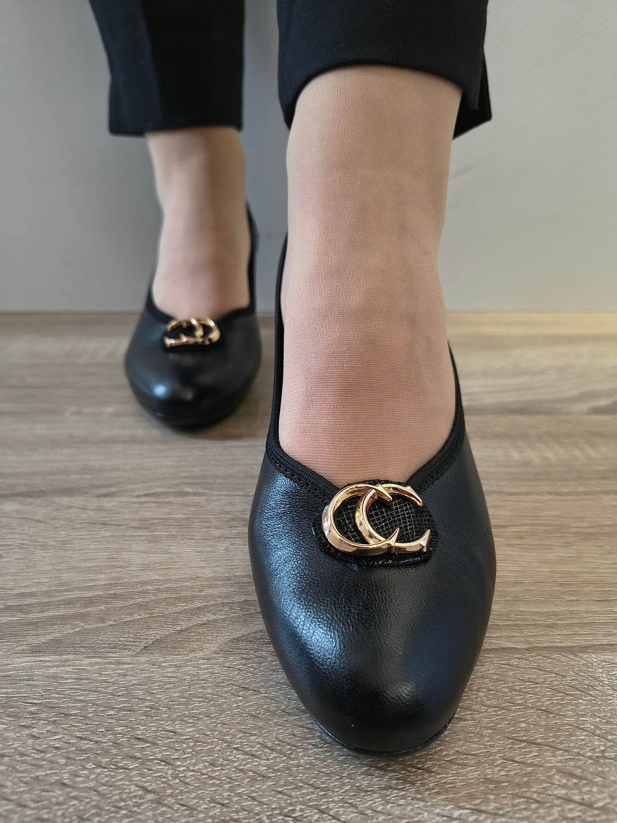 PANTOFI ELEGANTI DAMA GALANT 3073 NEGRU B/3 - imagine 4