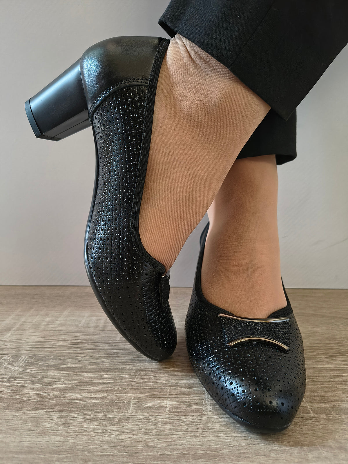 PANTOFI ELEGANTI DAMA GALANT 4068 NEGRU/F NS - imagine 5