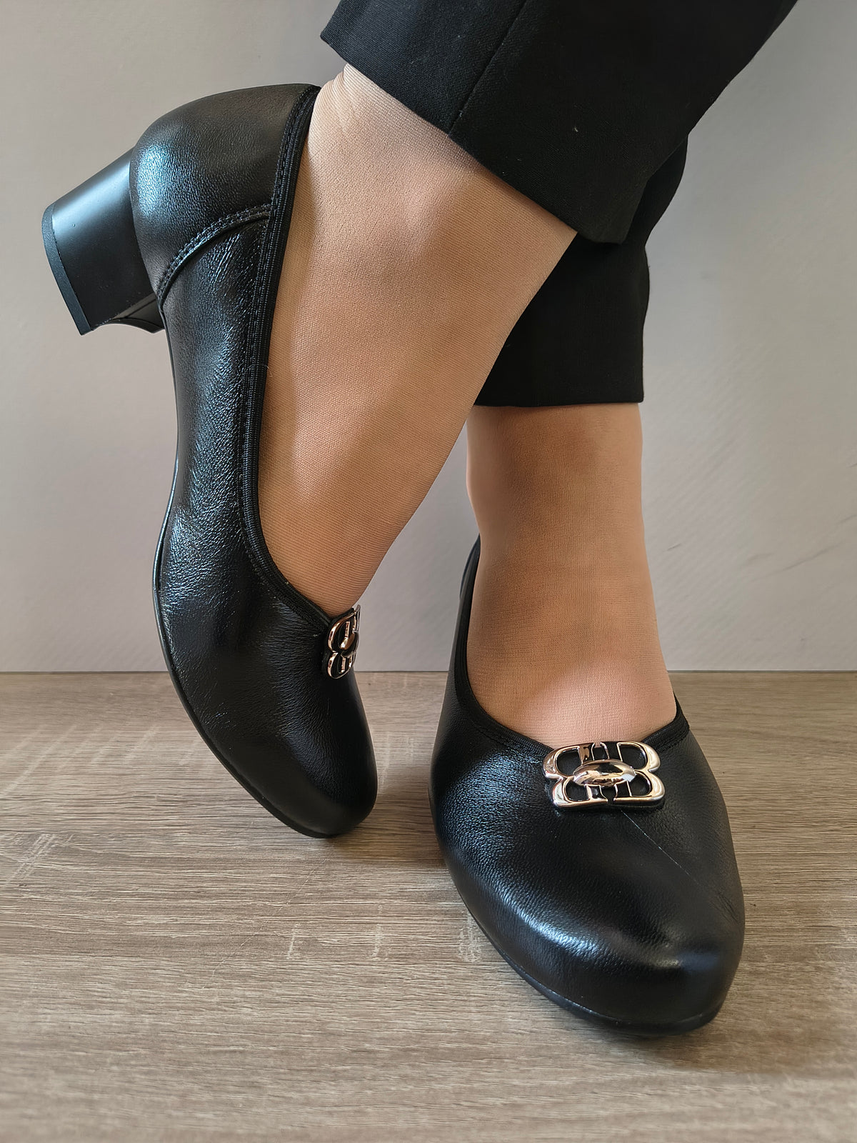 PANTOFI ELEGANTI DAMA GALANT 3075 1 NEGRU B - imagine 5