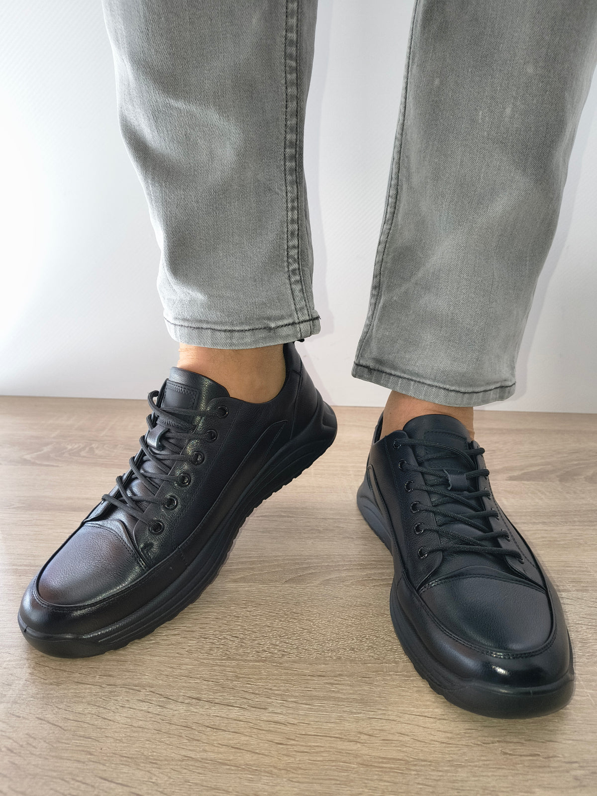 PANTOFI CASUAL BARBATI MELS S11232 NEGRU - imagine 3