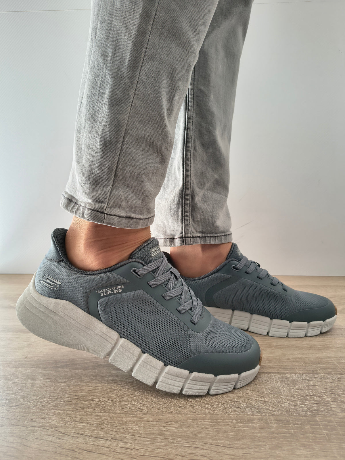 PANTOFI SPORT BARBATI SKECHERS 118130 CCL GRI CHARCOAL - imagine 2