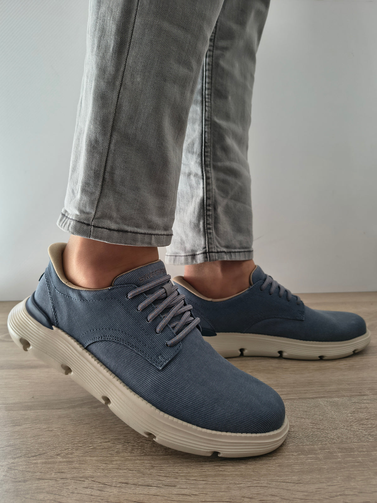 PANTOFI CASUAL BARBATI SKECHERS 205352 BLU ALBASTRU - imagine 3