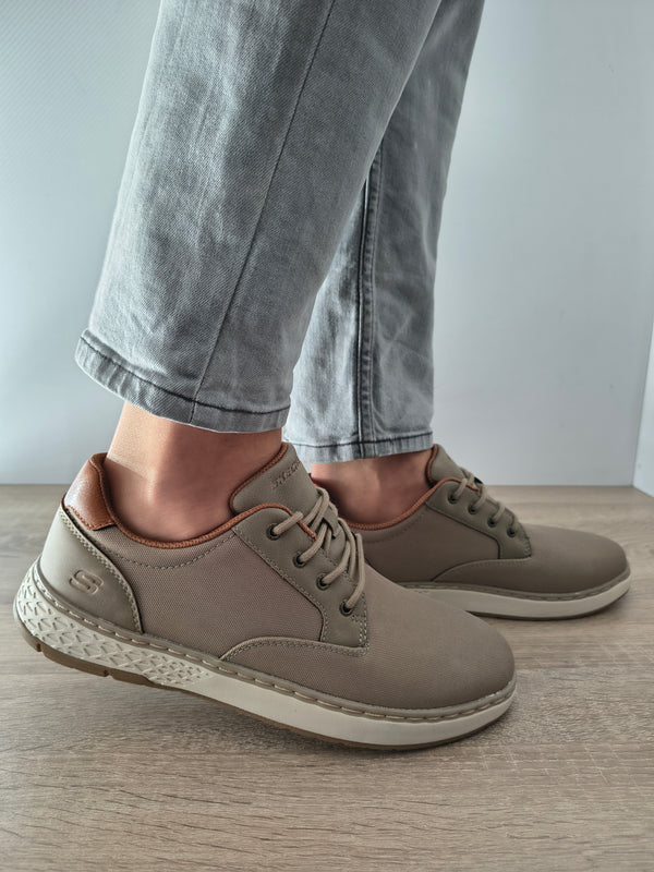 PANTOFI CASUAL BARBATI SKECHERS 205716 KHK TAUPE - imagine 2