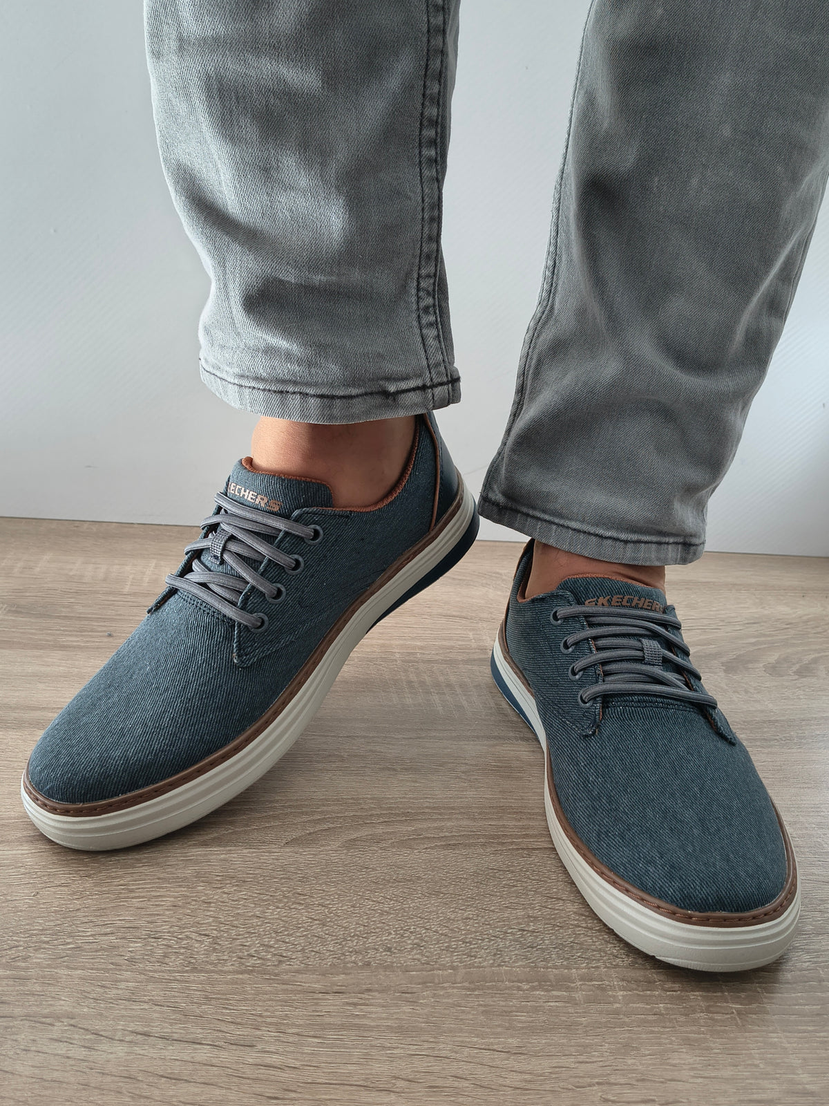 PANTOFI CASUAL BARBATI SKECHERS 205135 NVY NAVY - imagine 3