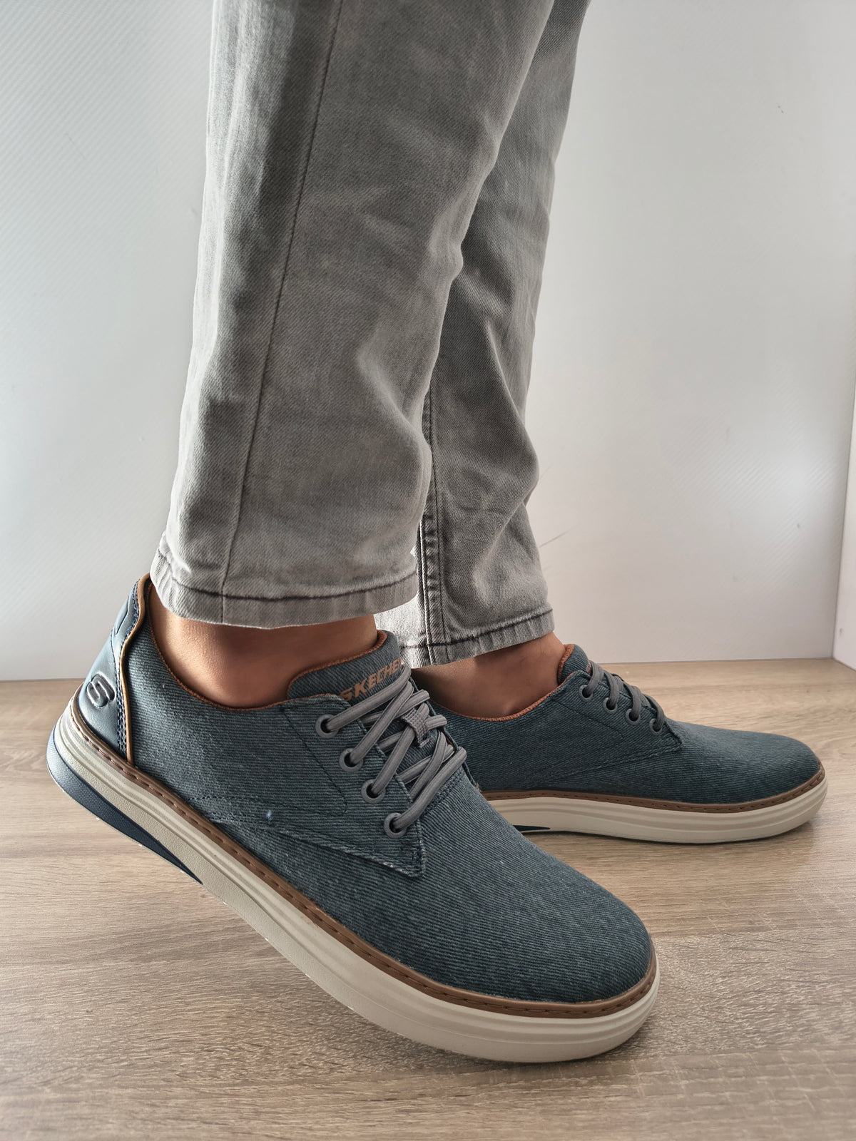 PANTOFI CASUAL BARBATI SKECHERS 205135 NVY NAVY - imagine 6
